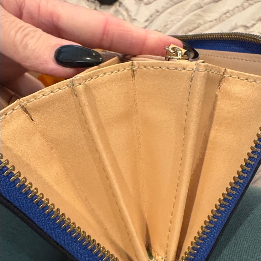 KATE SPADE NEW YORK Royal Blue Large Zip Wallet - Picture 14 of 15